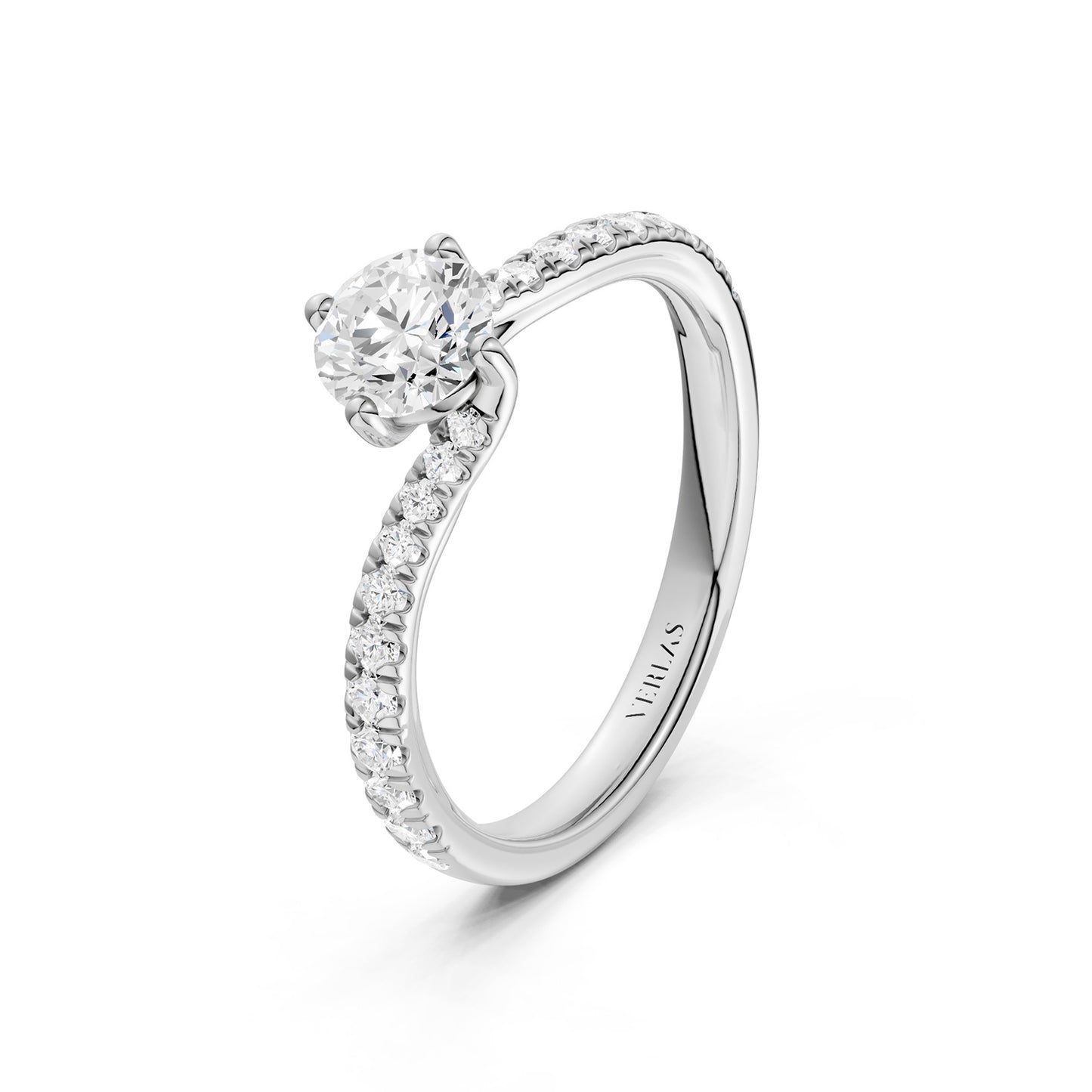 The Pavé Twist Solitaire