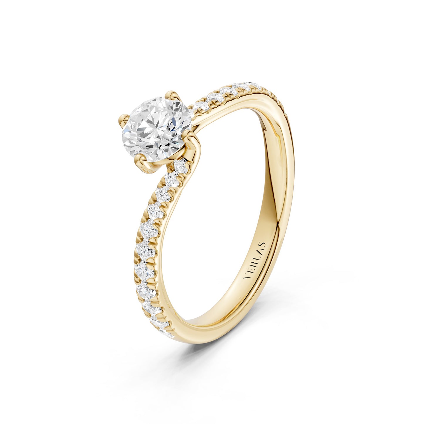The Pavé Twist Solitaire