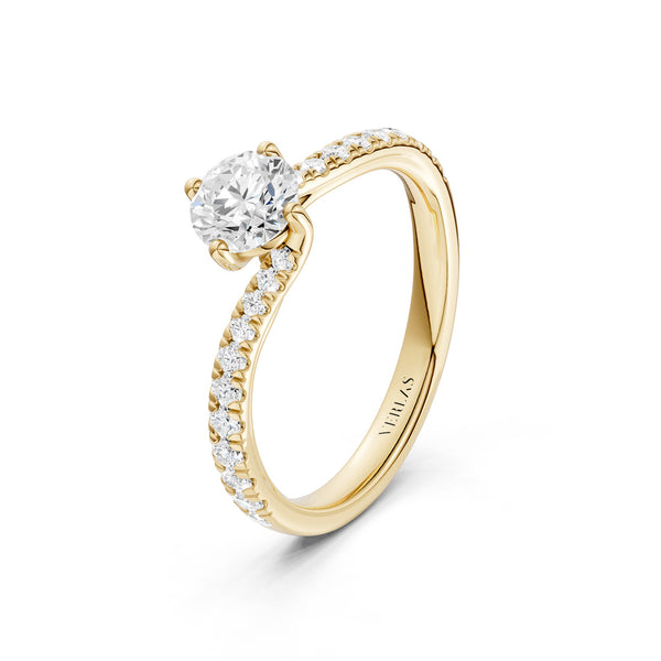 The Pavé Twist Solitaire