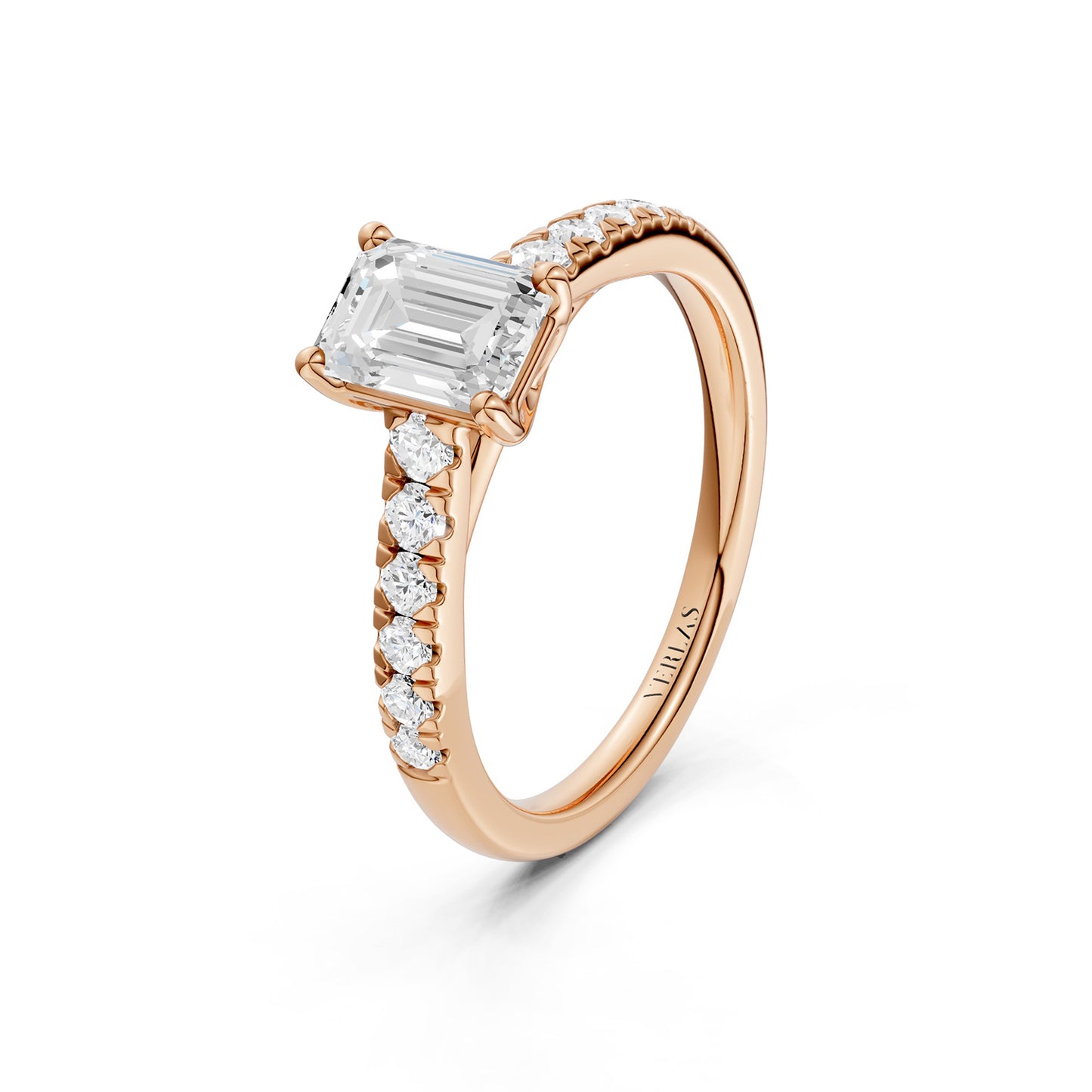Emerald Four-Prong Solitaire Ring