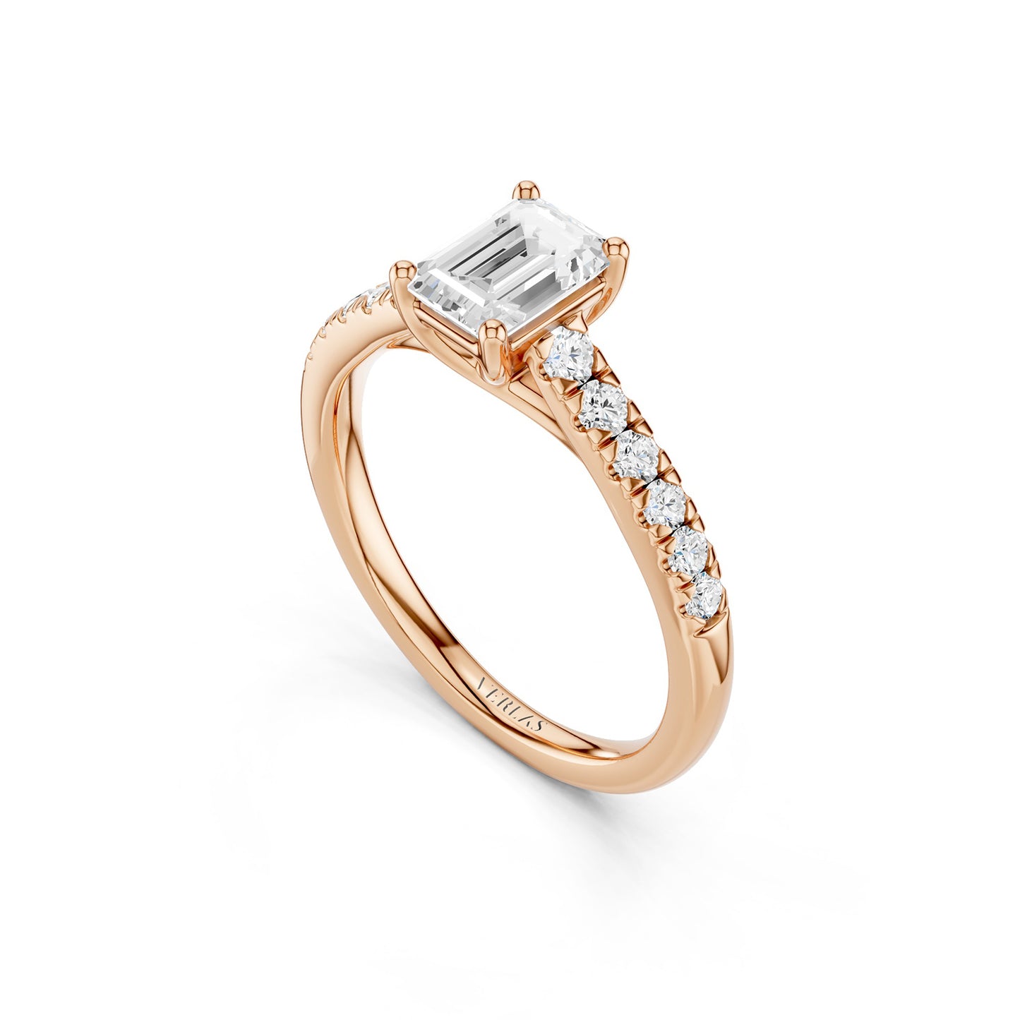 Emerald Four-Prong Solitaire Ring