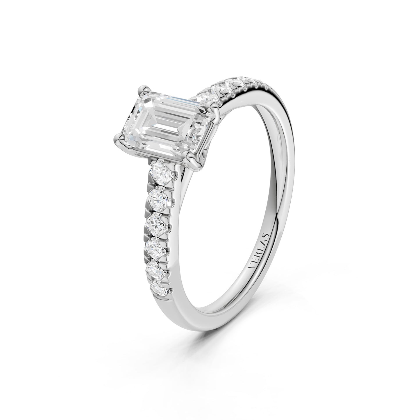 Emerald Four-Prong Solitaire Ring