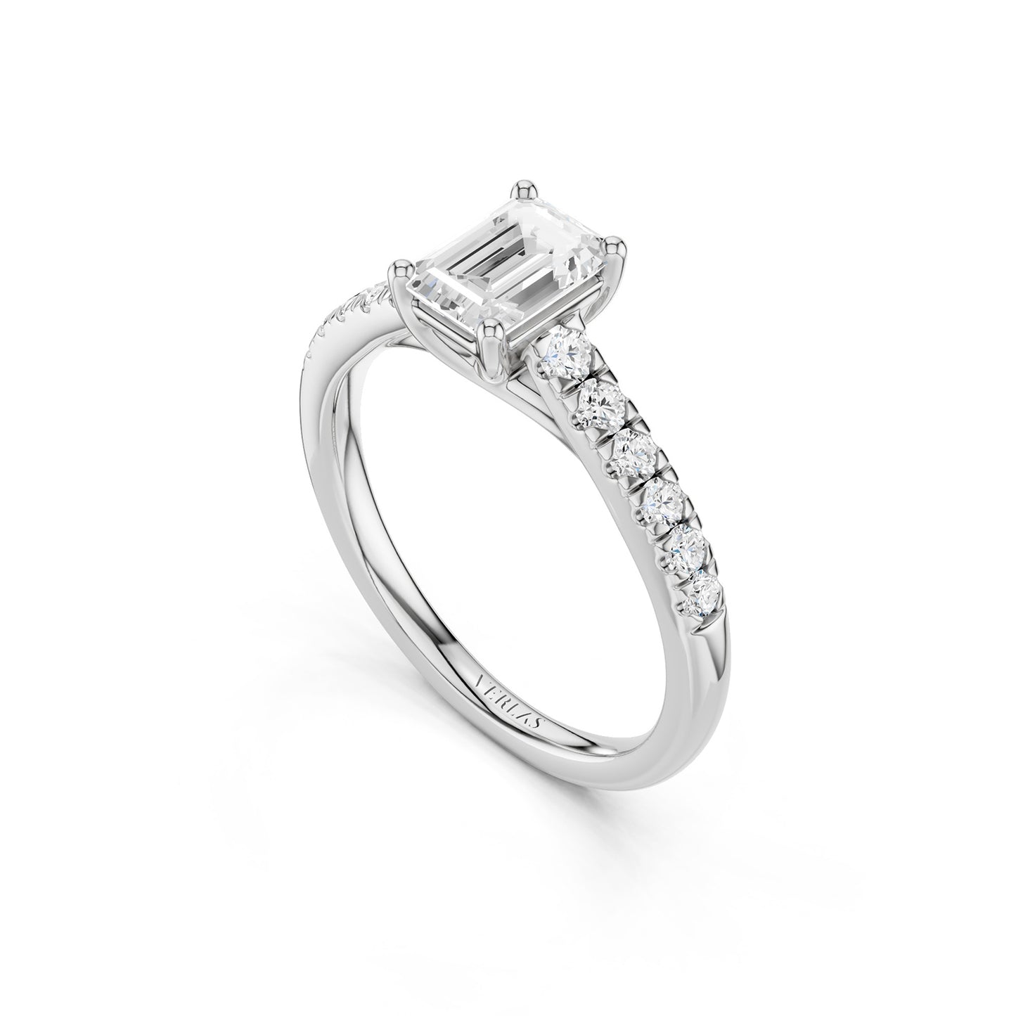 Emerald Four-Prong Solitaire Ring