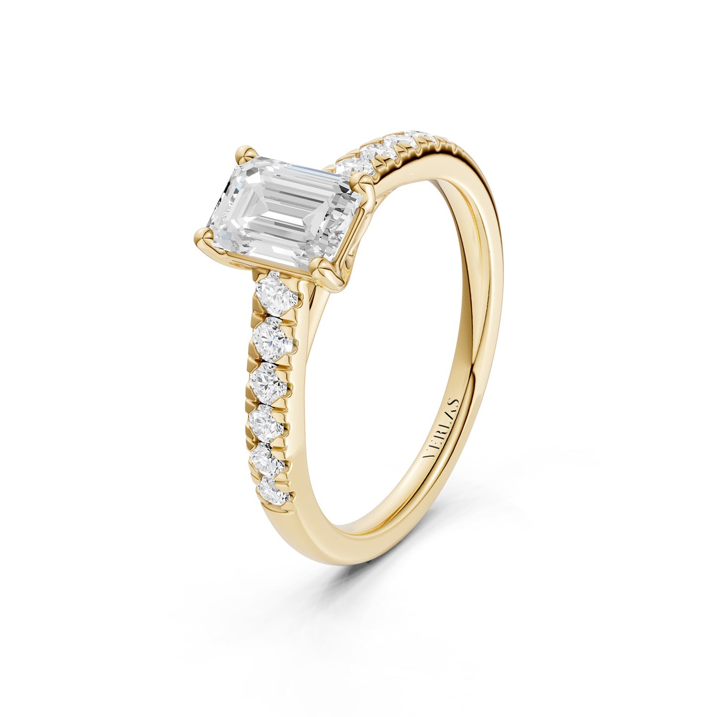 Emerald Four-Prong Solitaire Ring
