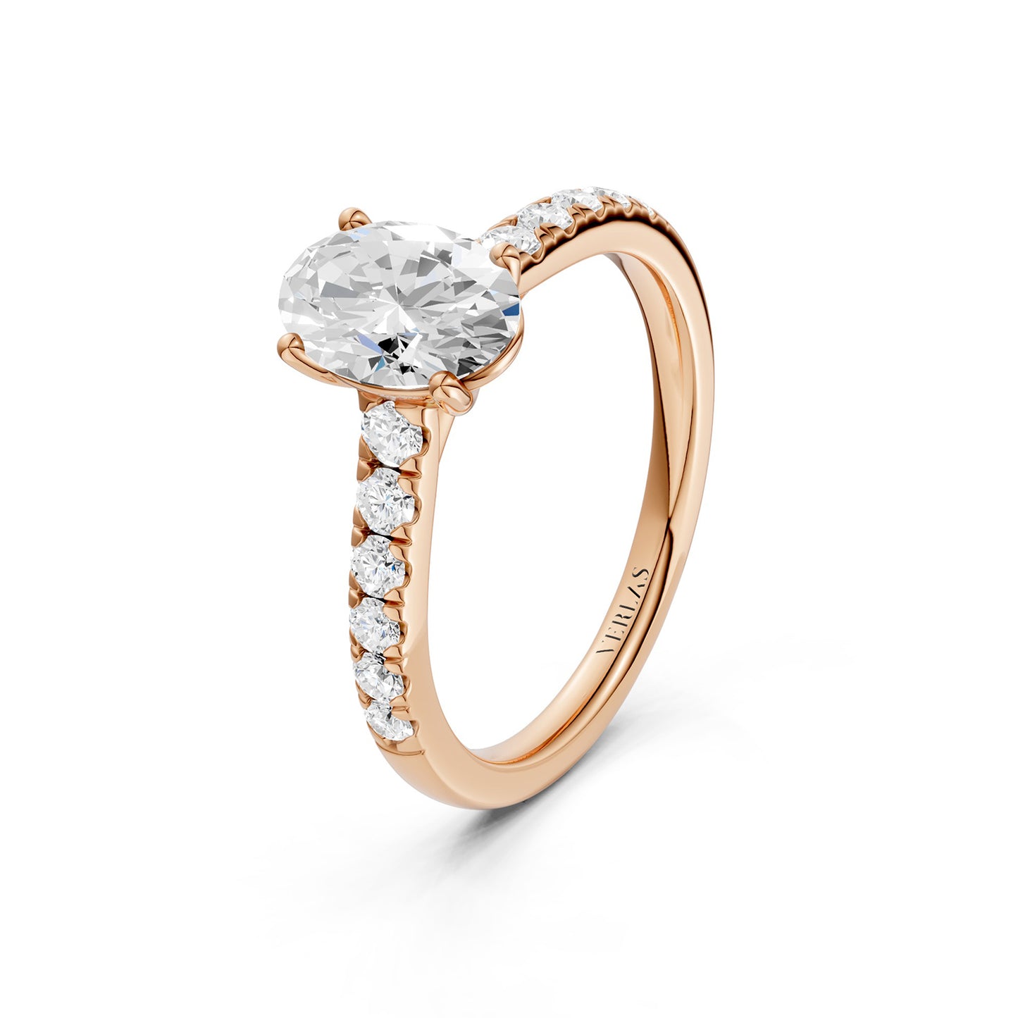 Oval Four-Prong Solitaire Ring