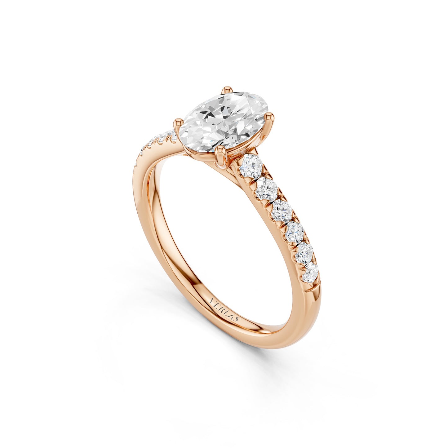 Oval Four-Prong Solitaire Ring