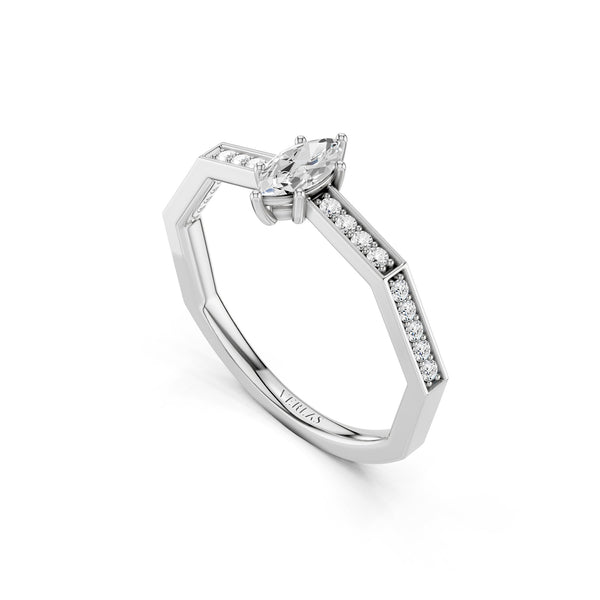 Octad Marquise Channel Set Ring
