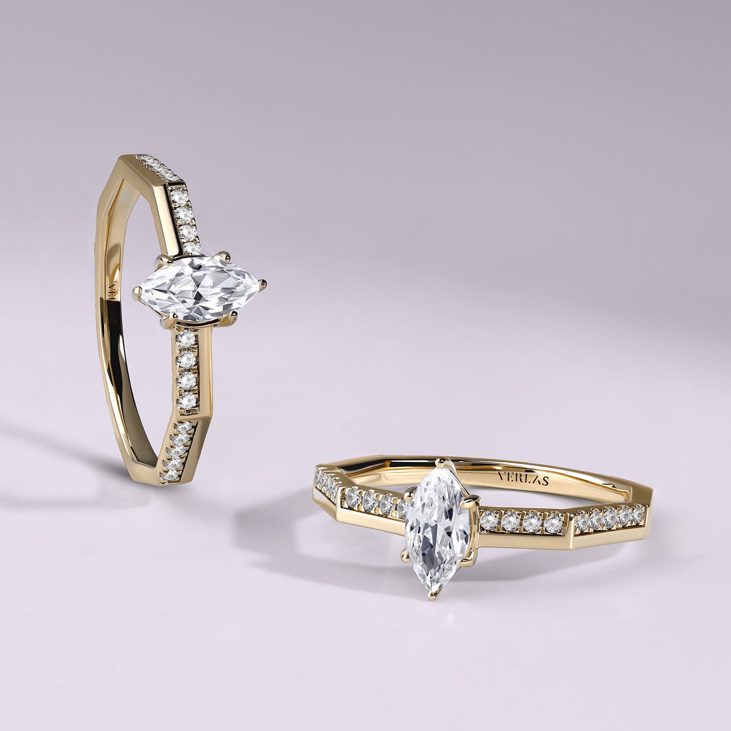 Octad Marquise Alternate Pavé Ring