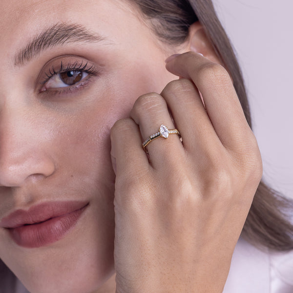 Octad Marquise Alternate Pavé Ring