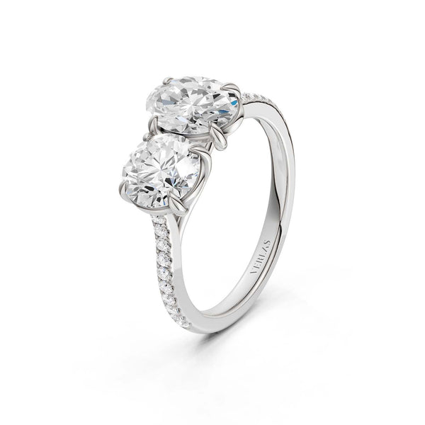 Round Oval Toi-et-Moi Signature Ring
