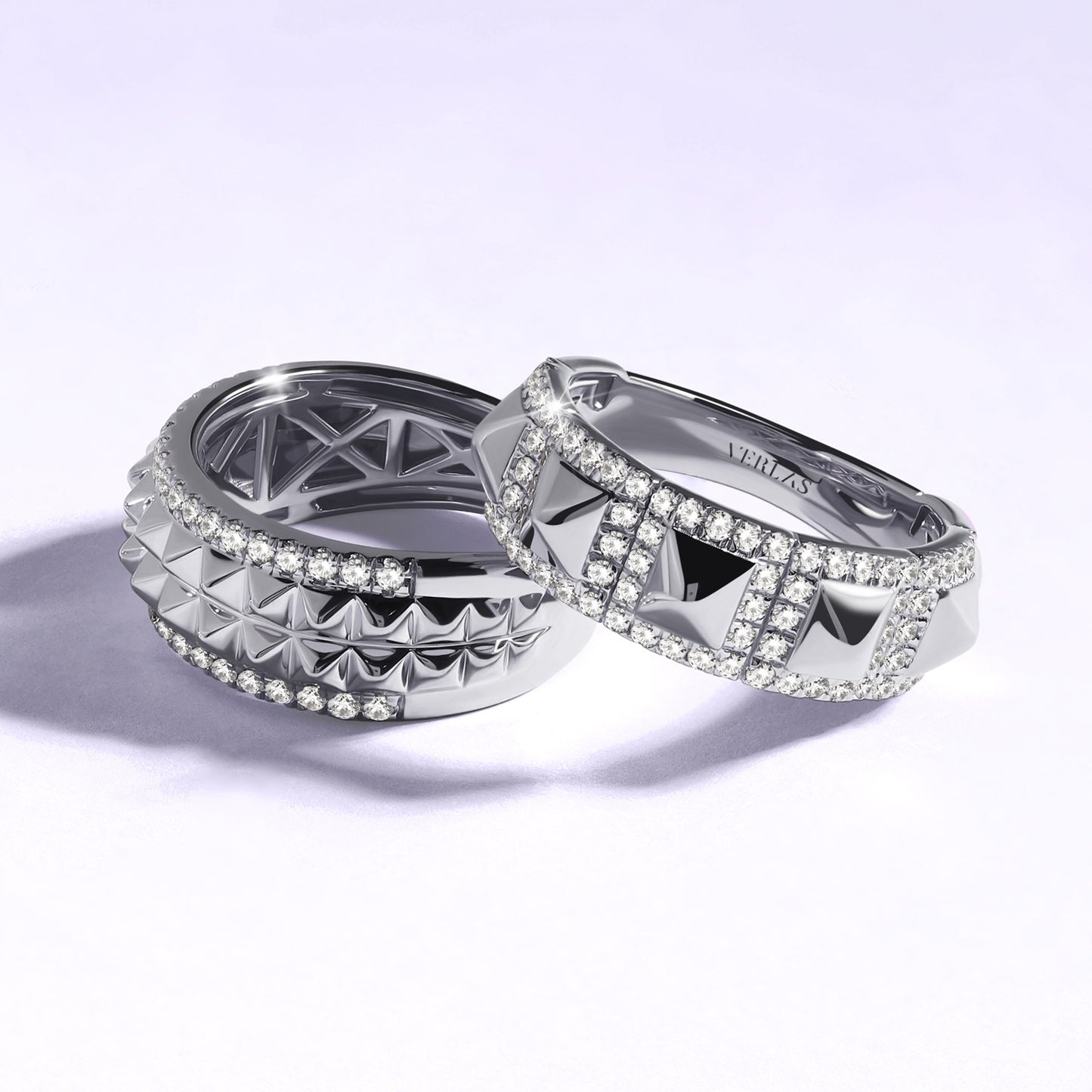 Zenyth Pyramid Luxe Statement Diamond Band