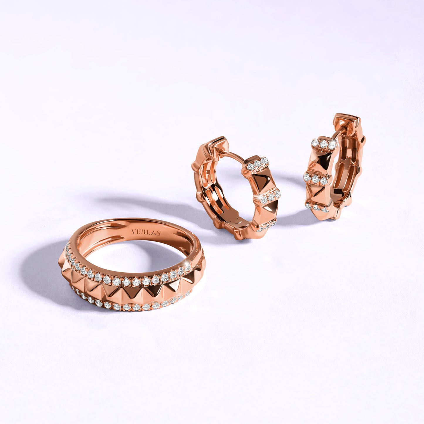 Zenyth Pyramid Spiked Diamond Band