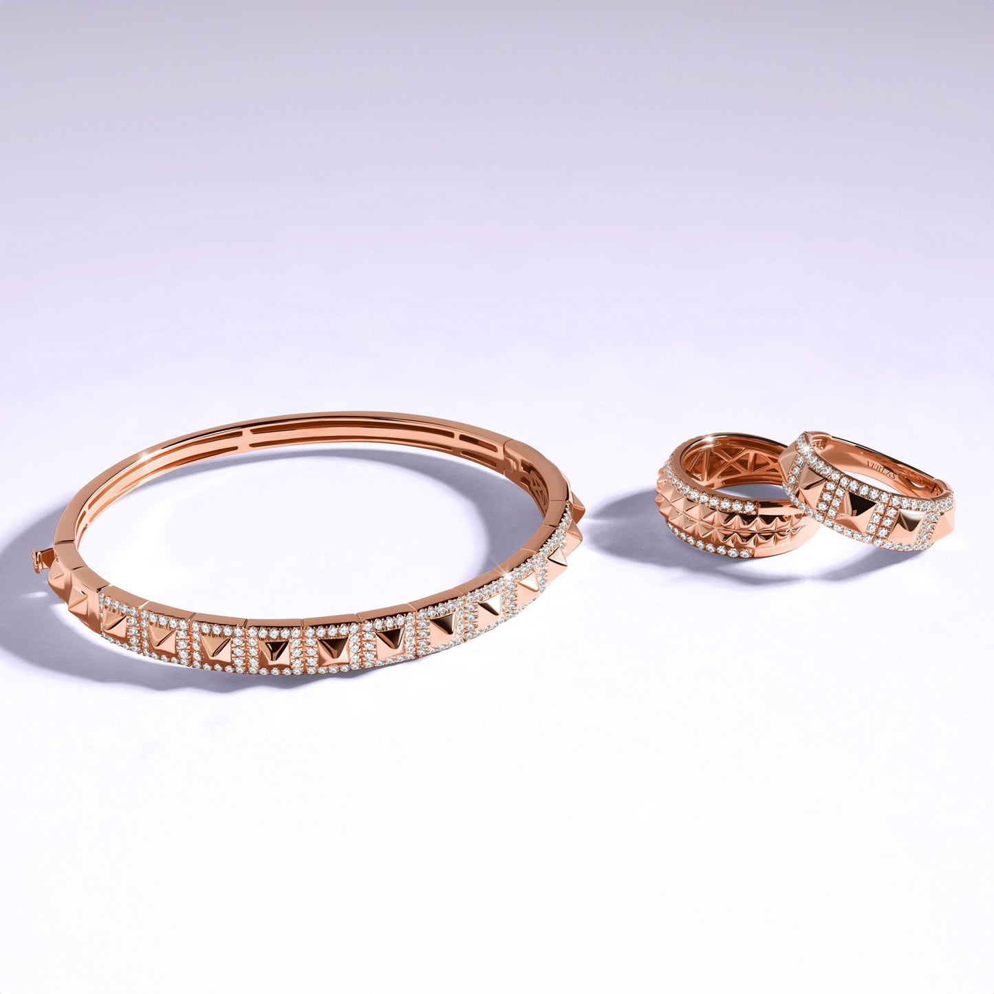 Zenyth Two-Tier Pyramid Diamond Band