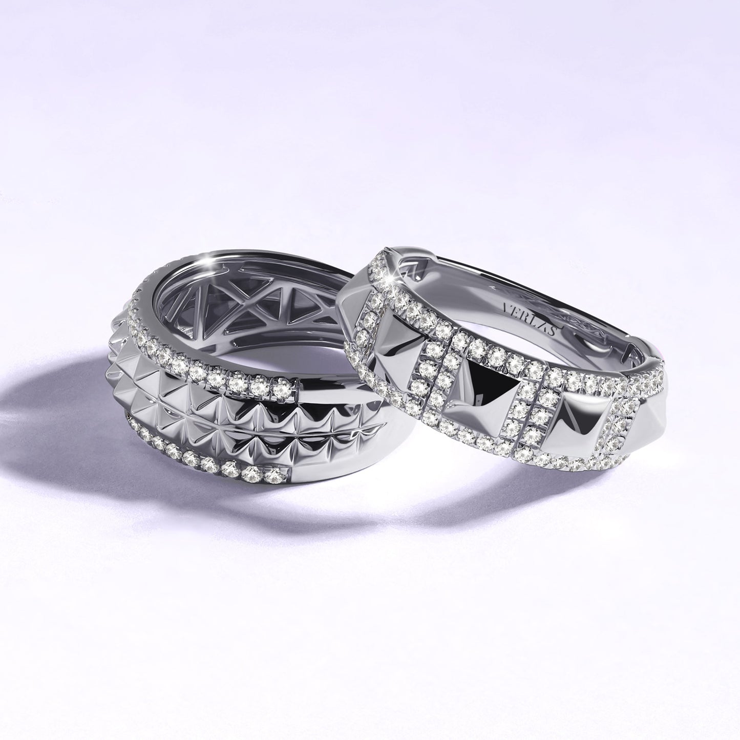Zenyth Two-Tier Pyramid Diamond Band