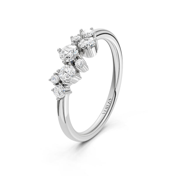 Celestial Cluster Diamond Ring