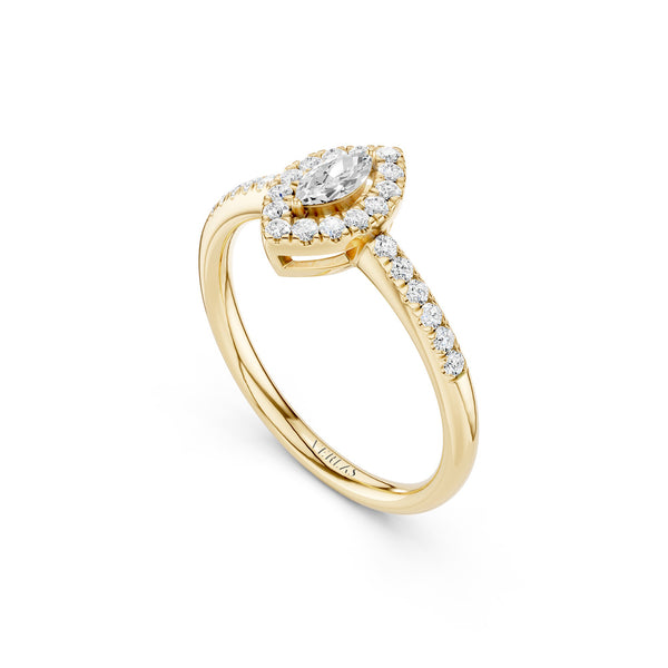 Signature Marquise Halo Ring