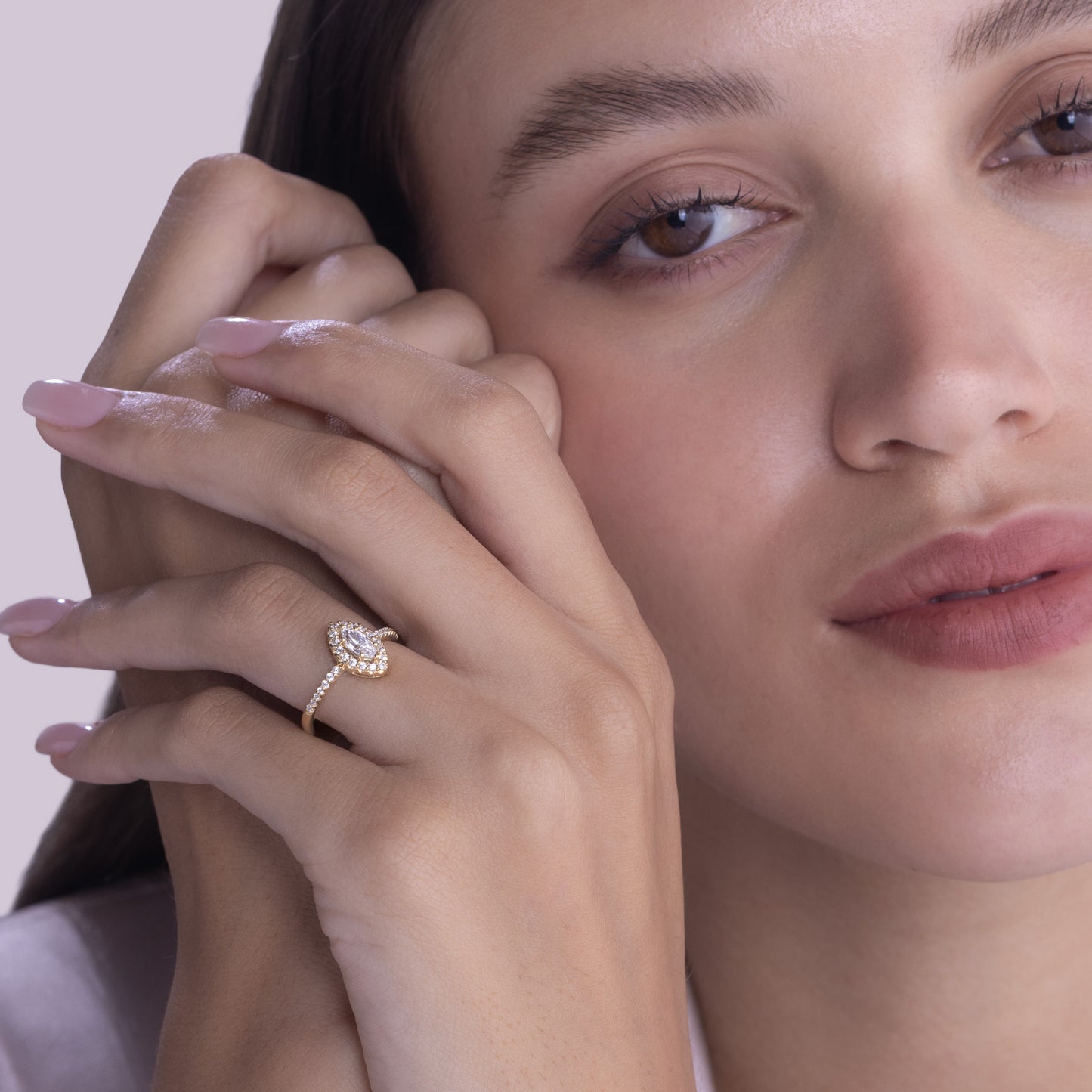 Signature Marquise Halo Ring