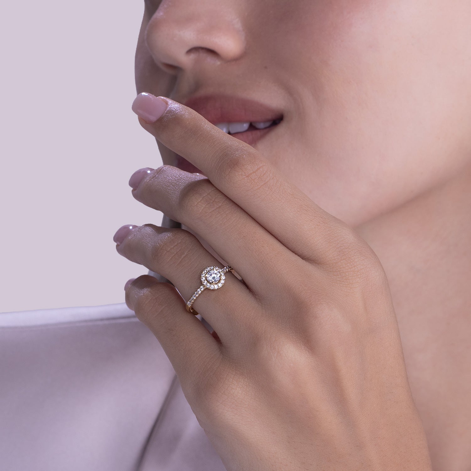 Signature Round Halo Ring