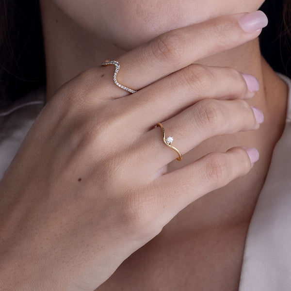 Chevron Tiara Ring
