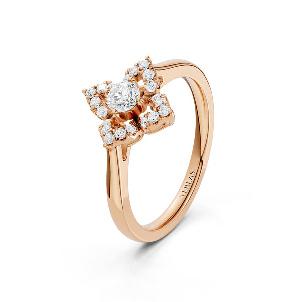 Floral Halo Ring