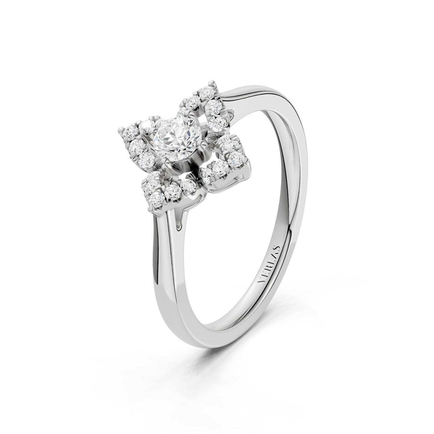 Floral Halo Ring