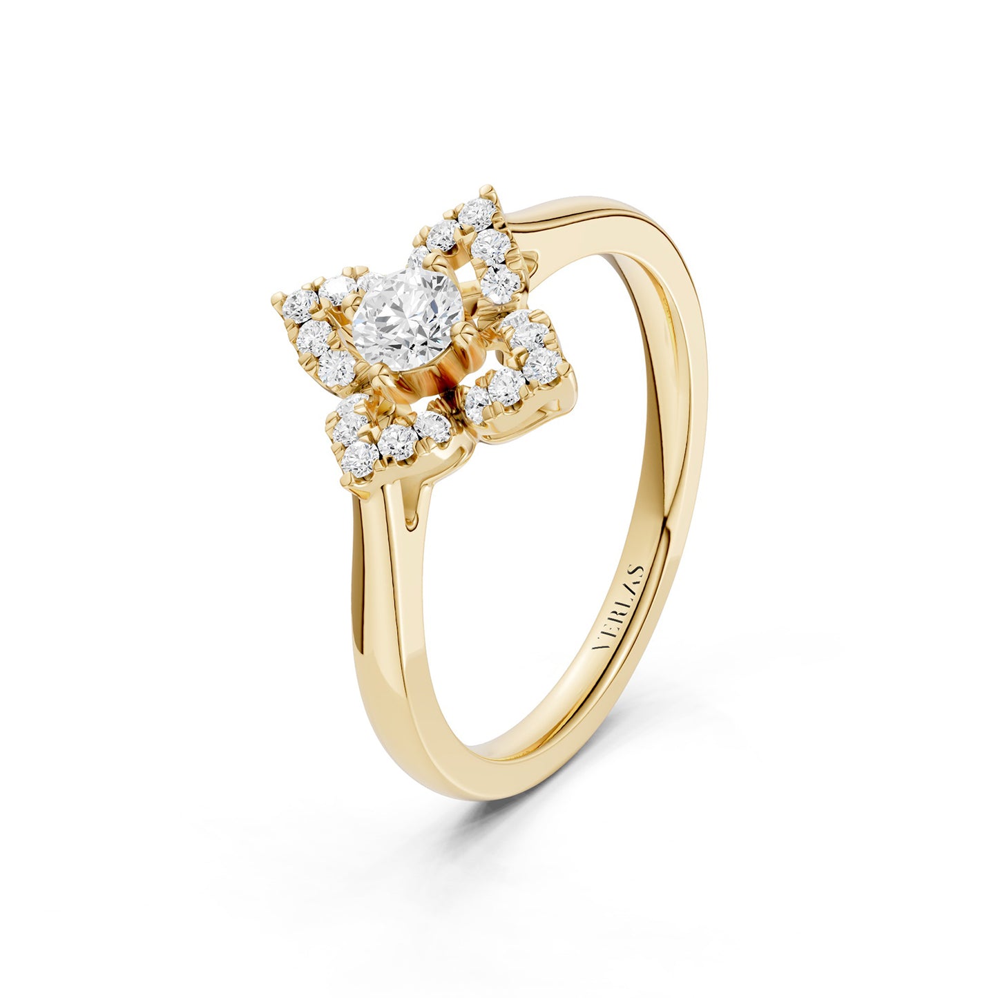 Floral Halo Ring