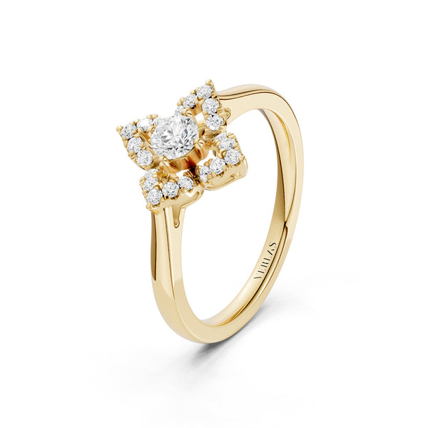 Floral Halo Ring