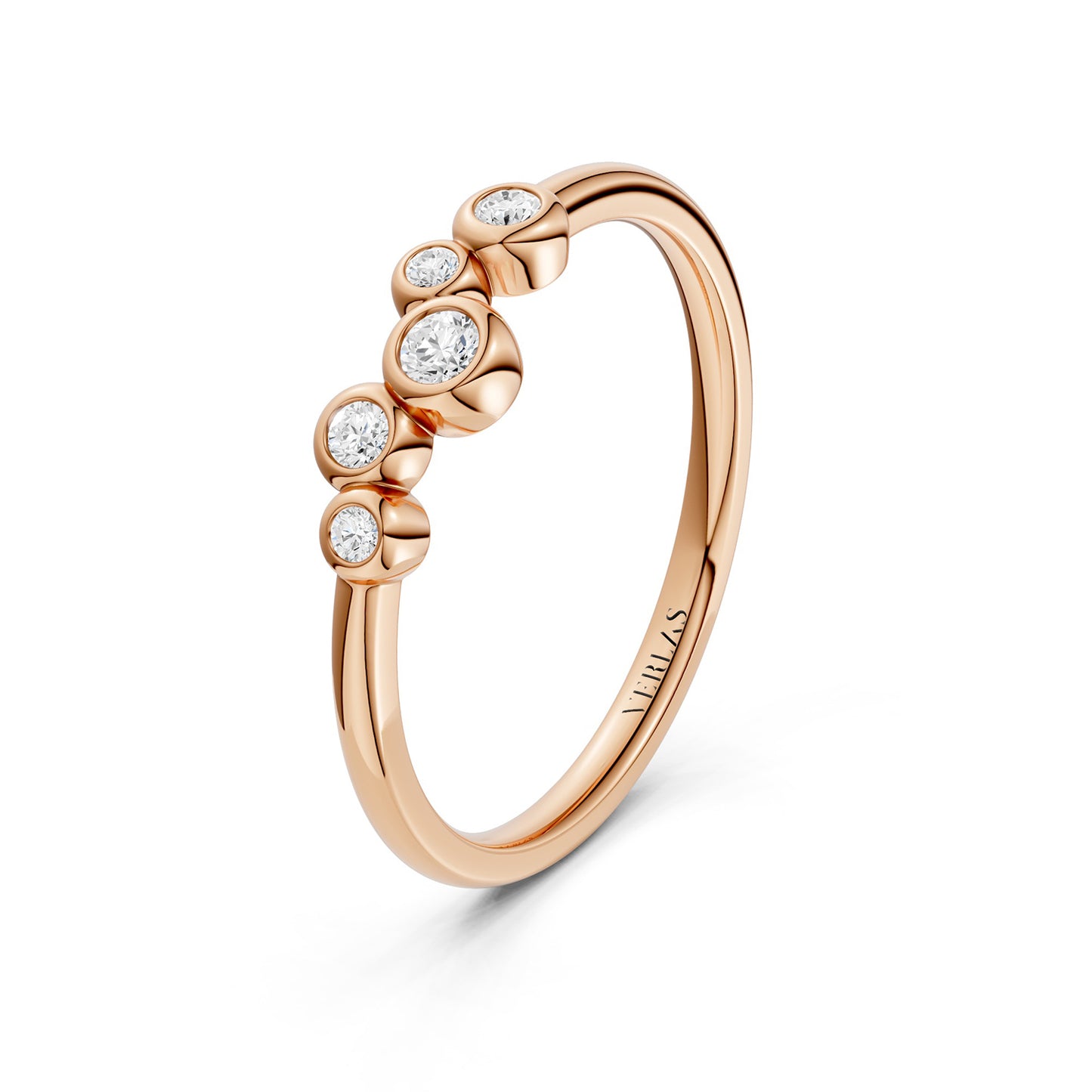 Celeste Cluster 5-Stone Bezel Ring