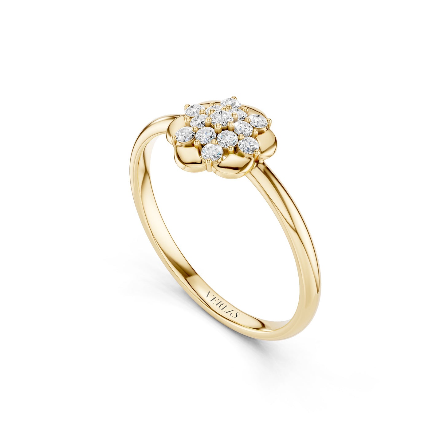 Blooming Floral Cluster Ring
