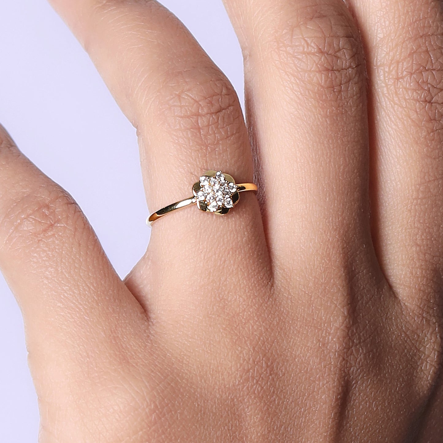 Blooming Floral Cluster Ring