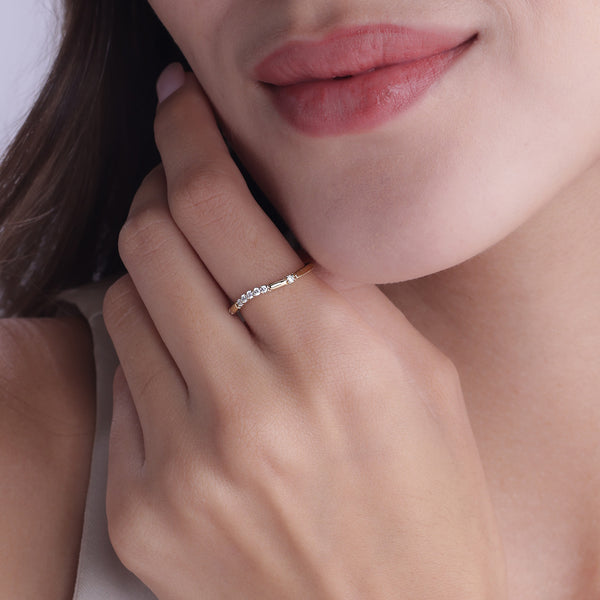 Chevron Curve Ring