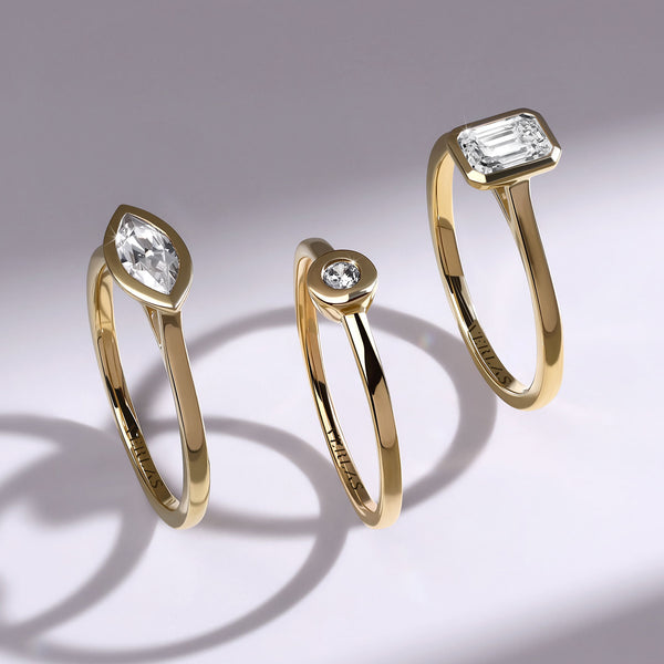 Emerald-Cut Bezel Solitaire Ring