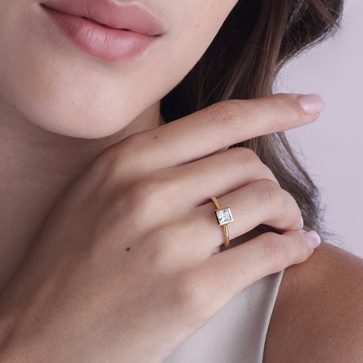 Perfect Princess Bezel Ring