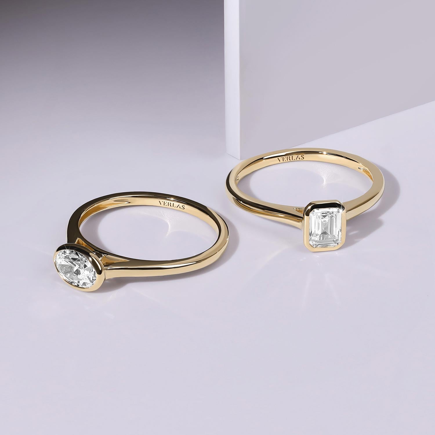 Emerald Cut Bezel Ring