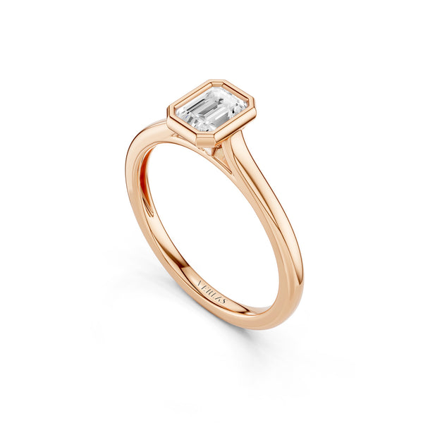 Emerald Cut Bezel Ring