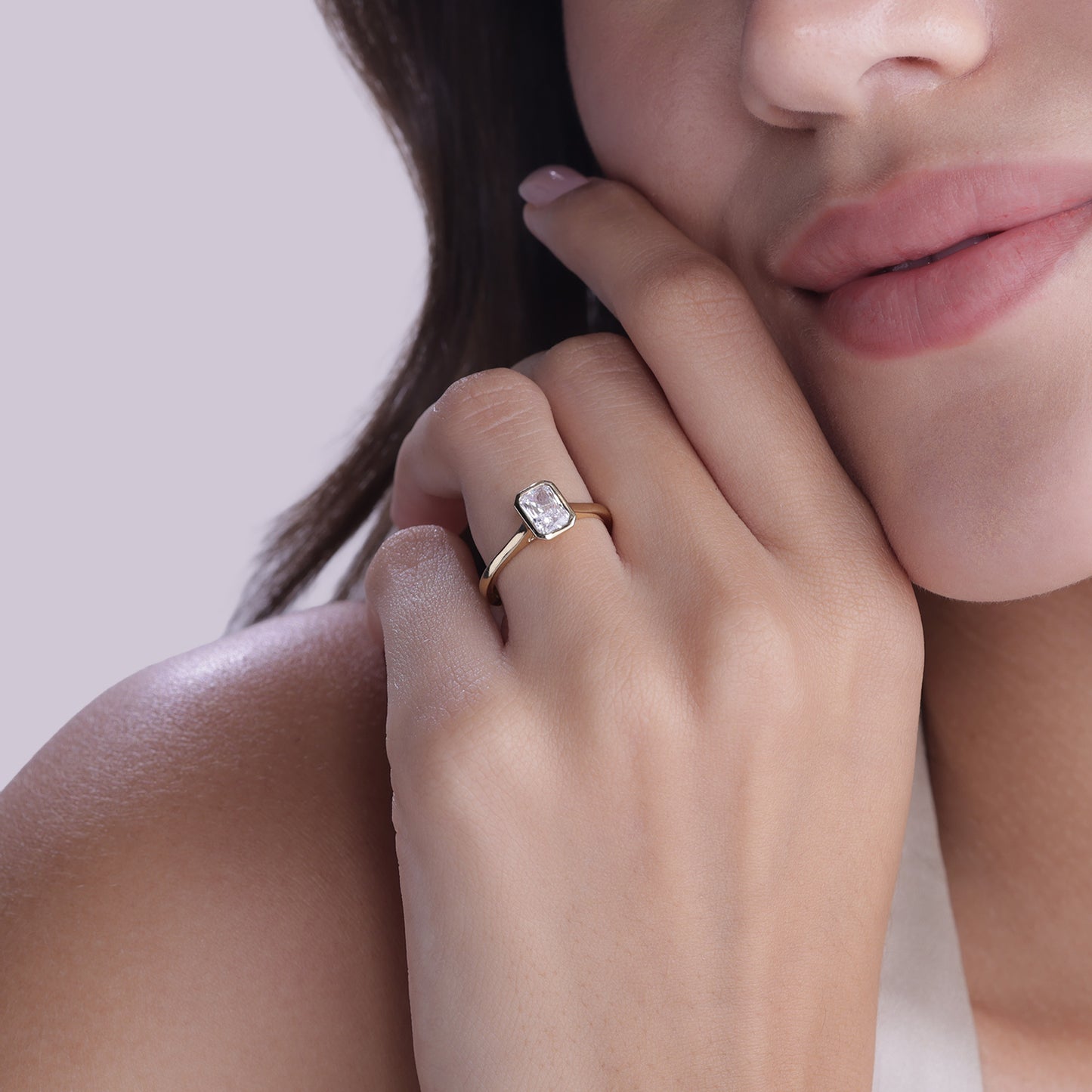 Radiant Iconic Portrait Bezel Ring