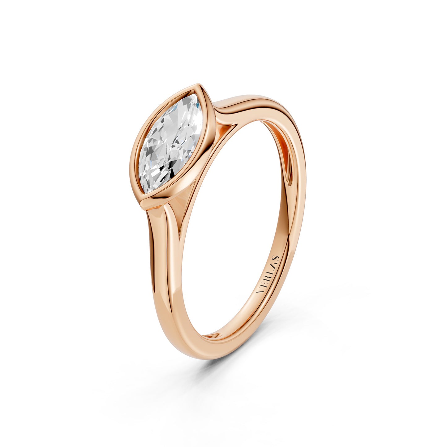 Marquise East-West Bezel Ring