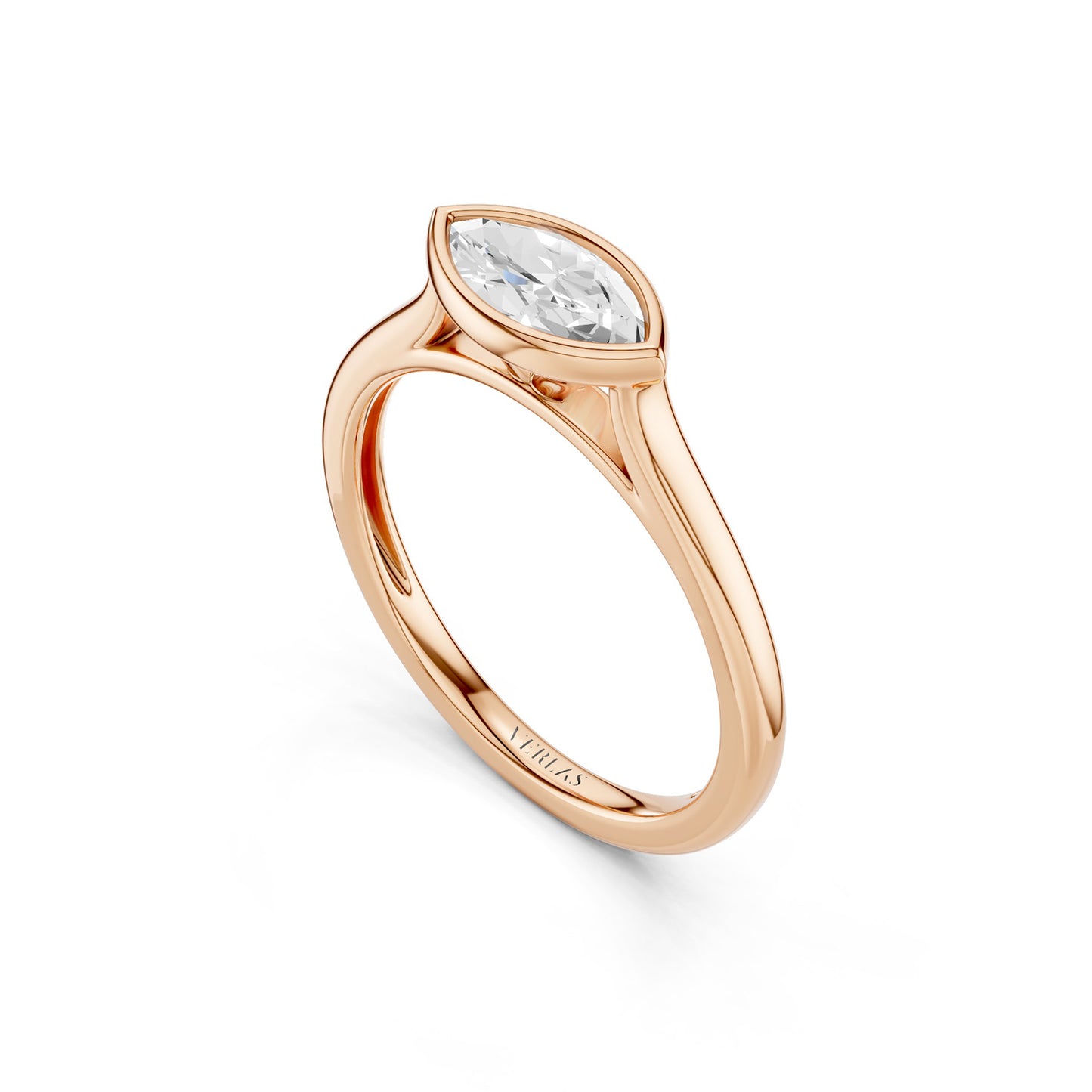 Marquise East-West Bezel Ring
