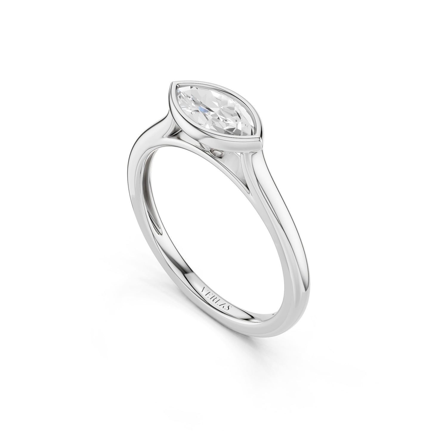 Marquise East-West Bezel Ring