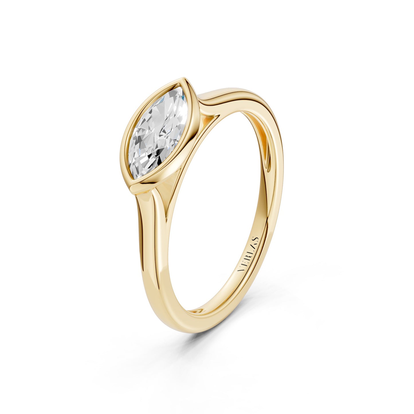 Marquise East-West Bezel Ring