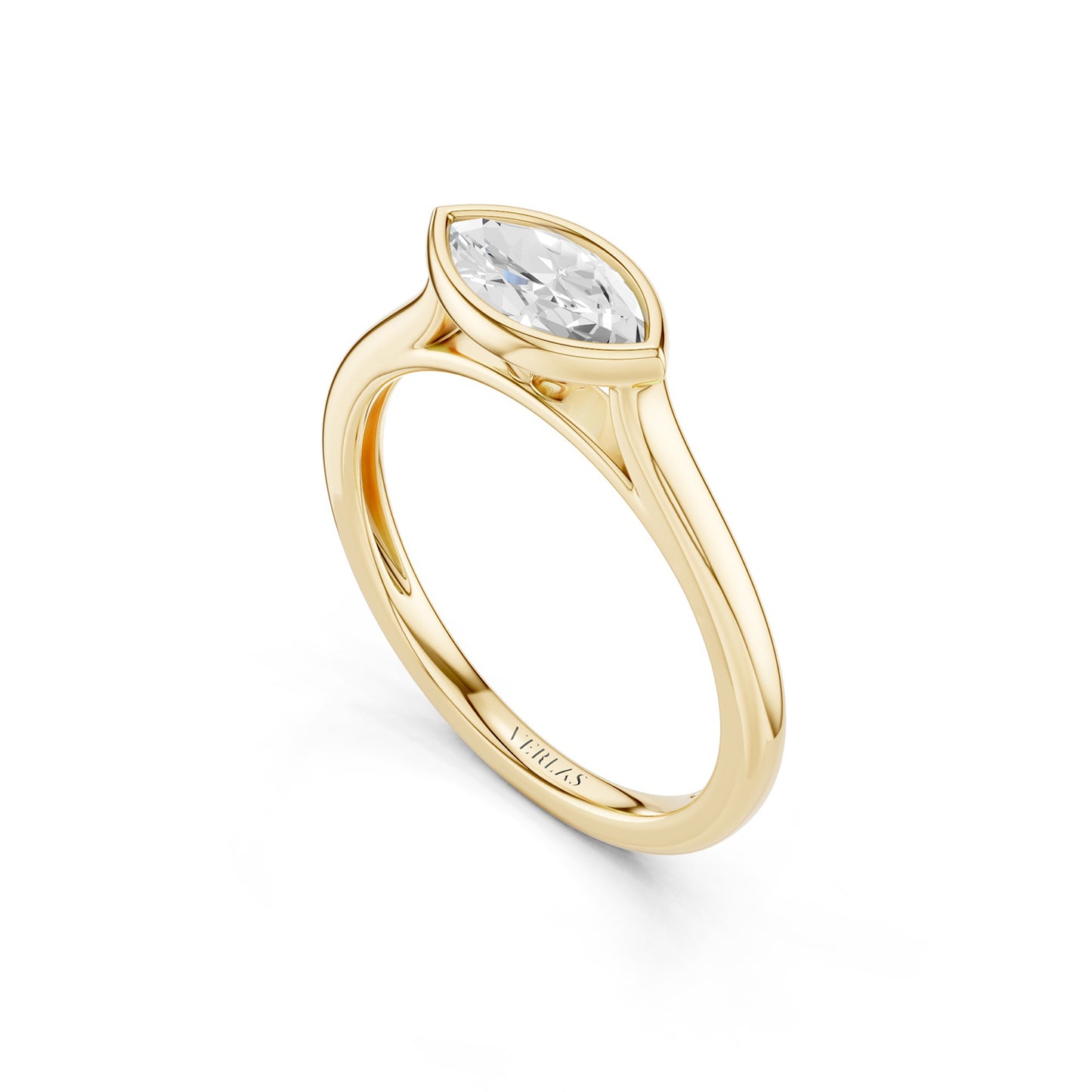 Marquise East-West Bezel Ring