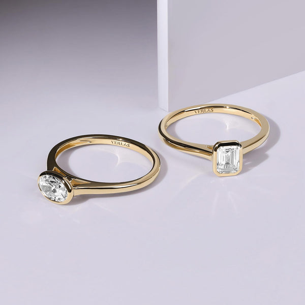 Oval East-West Bezel Ring