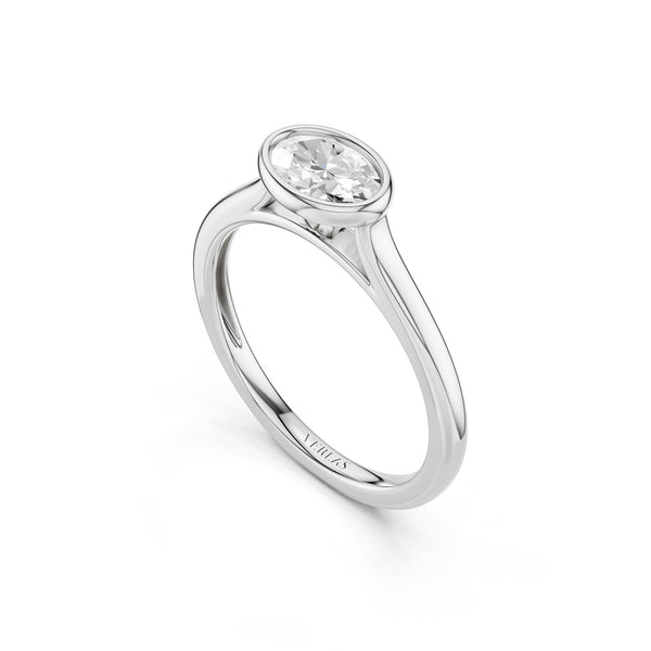 Oval East-West Bezel Ring