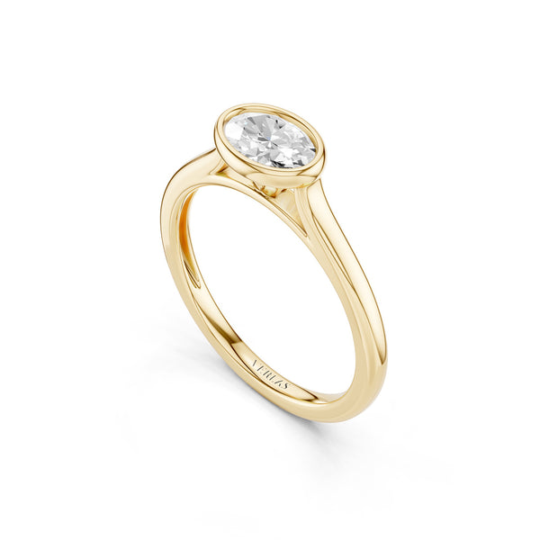 Oval East-West Bezel Ring