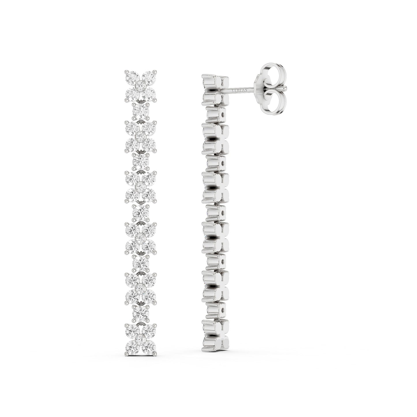 Alyssa Cascading Dangler Diamond Earrings