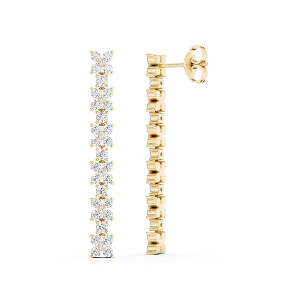 Alyssa Cascading Dangler Diamond Earrings