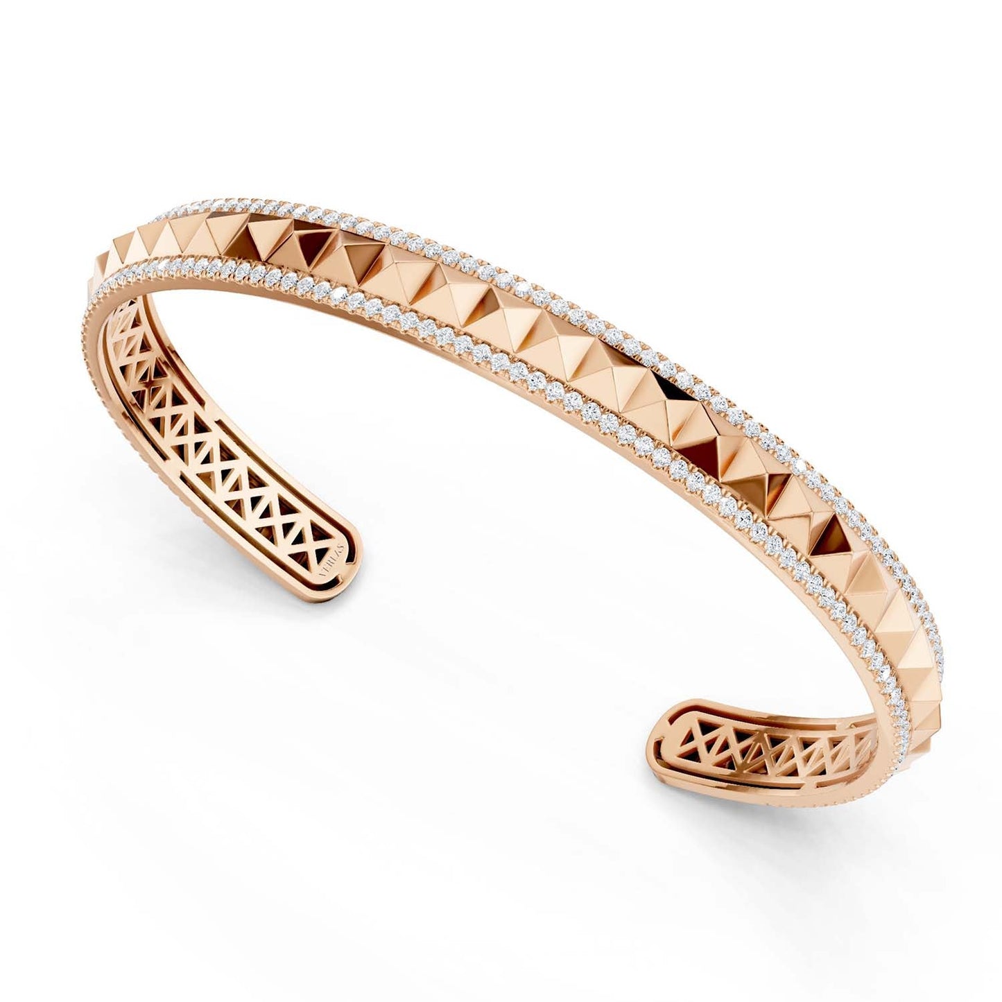 Zenyth Pyramid Spiked Cuff Bracelet