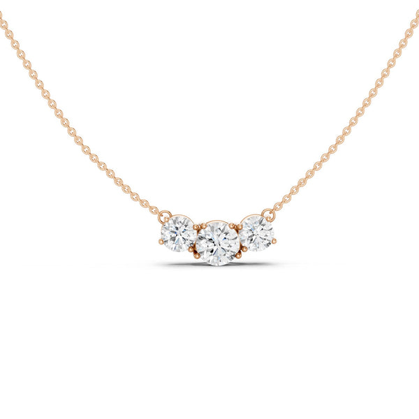 3-Stone Luxe Pendant Necklace
