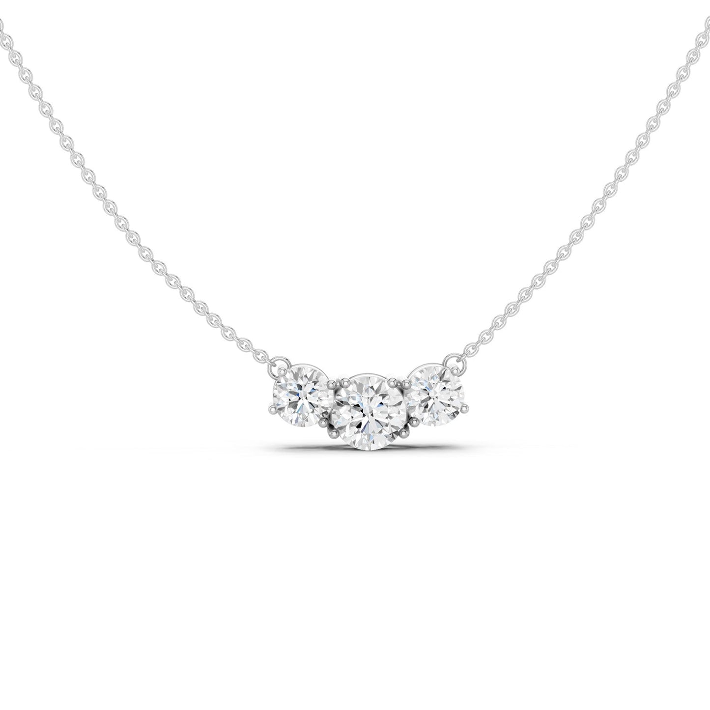 3-Stone Luxe Pendant Necklace