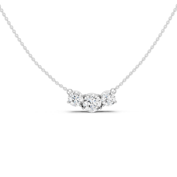 3-Stone Luxe Pendant Necklace